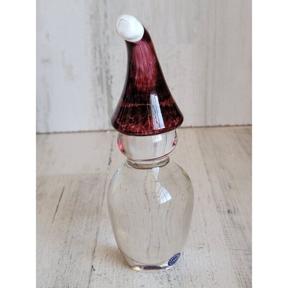 Larson Crystal snowman santa hat figure home decor xmas - Picture 4 of 6